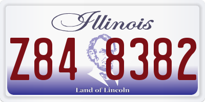 IL license plate Z848382