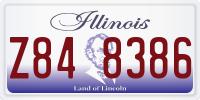 IL license plate Z848386