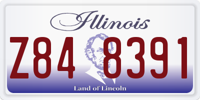 IL license plate Z848391
