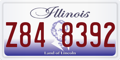 IL license plate Z848392