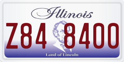 IL license plate Z848400