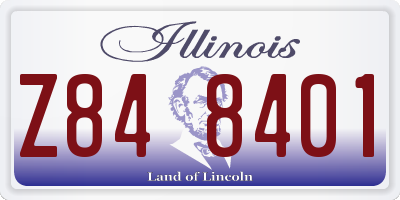 IL license plate Z848401