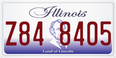 IL license plate Z848405