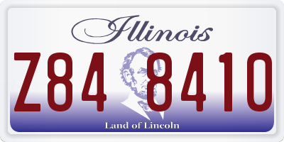 IL license plate Z848410