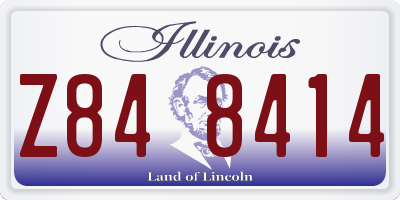 IL license plate Z848414