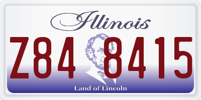 IL license plate Z848415