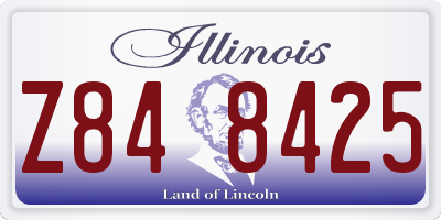 IL license plate Z848425