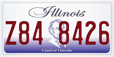 IL license plate Z848426