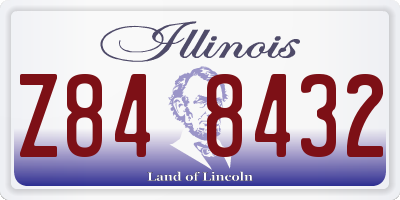 IL license plate Z848432