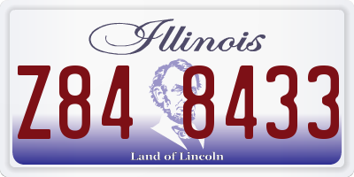 IL license plate Z848433