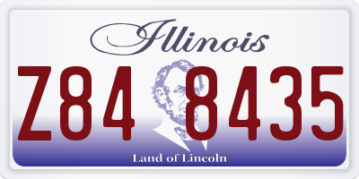 IL license plate Z848435