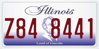 IL license plate Z848441