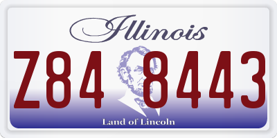 IL license plate Z848443