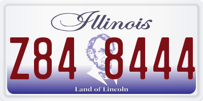 IL license plate Z848444