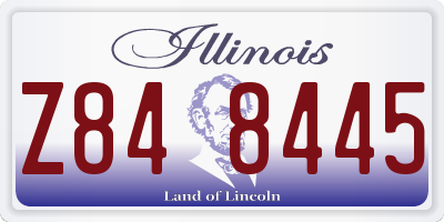IL license plate Z848445