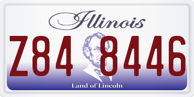 IL license plate Z848446