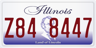 IL license plate Z848447