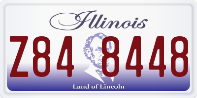 IL license plate Z848448