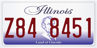 IL license plate Z848451