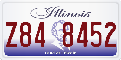 IL license plate Z848452