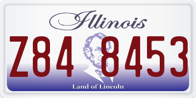 IL license plate Z848453