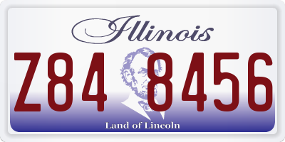IL license plate Z848456