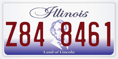 IL license plate Z848461
