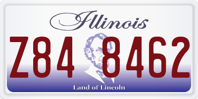 IL license plate Z848462