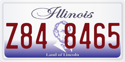 IL license plate Z848465