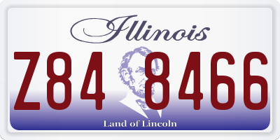 IL license plate Z848466