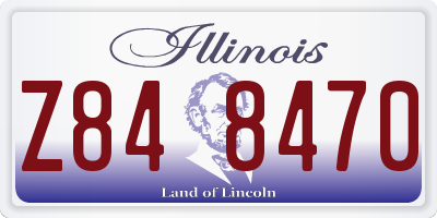 IL license plate Z848470
