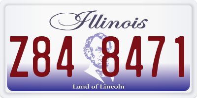 IL license plate Z848471
