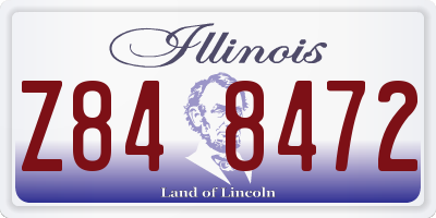 IL license plate Z848472