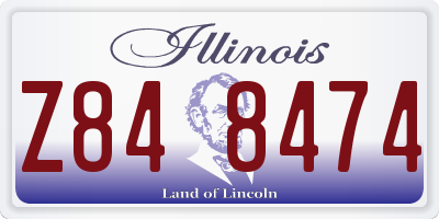 IL license plate Z848474