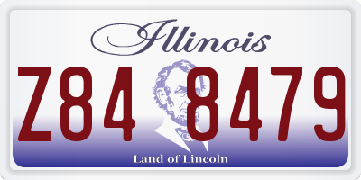 IL license plate Z848479
