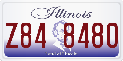 IL license plate Z848480