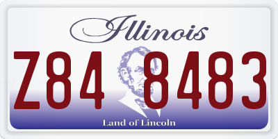 IL license plate Z848483