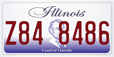 IL license plate Z848486