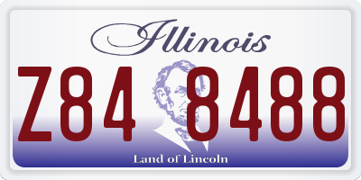 IL license plate Z848488