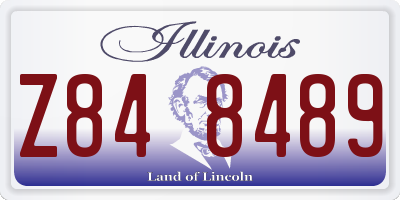 IL license plate Z848489