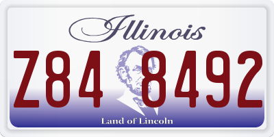 IL license plate Z848492