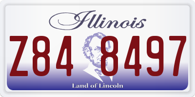 IL license plate Z848497
