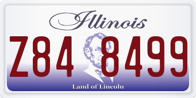 IL license plate Z848499