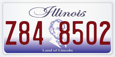 IL license plate Z848502