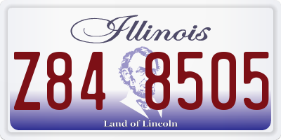 IL license plate Z848505
