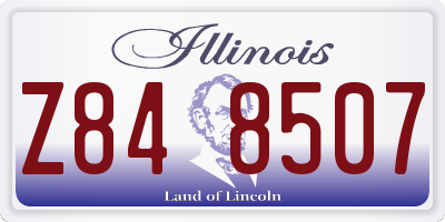 IL license plate Z848507