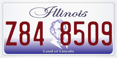 IL license plate Z848509