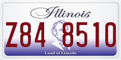 IL license plate Z848510