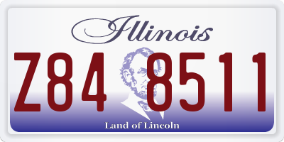 IL license plate Z848511