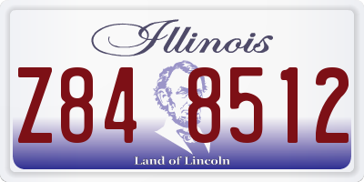 IL license plate Z848512